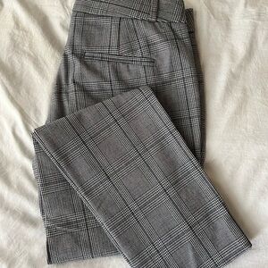 Banana Republic Women's Sloan Plaid Straight Leg Pants